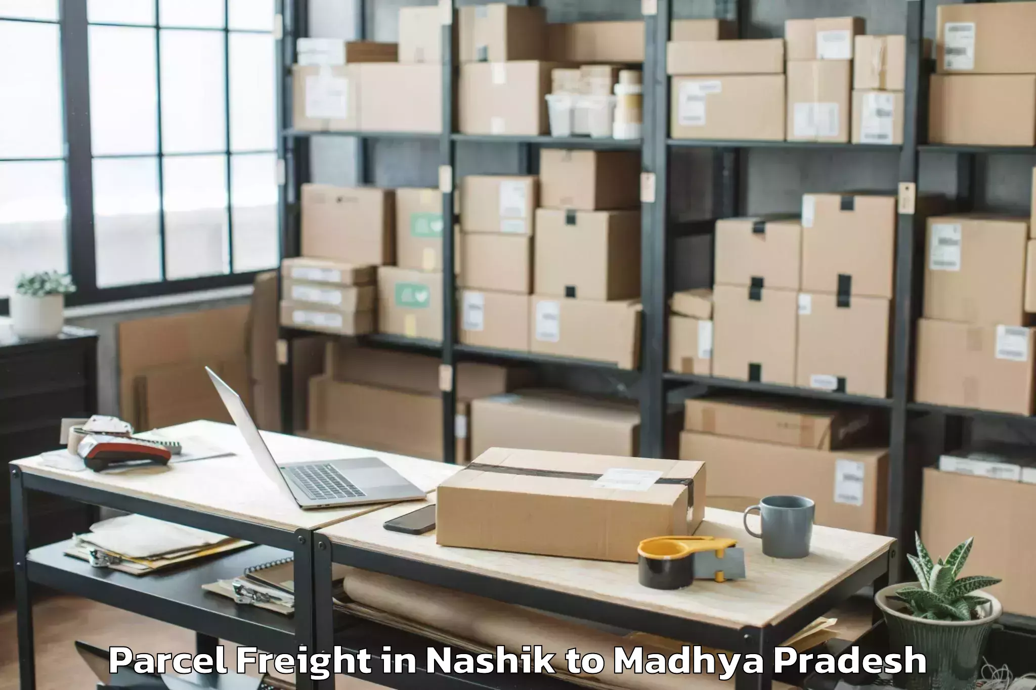 Reliable Nashik to Peoples University Bhopal Parcel Freight